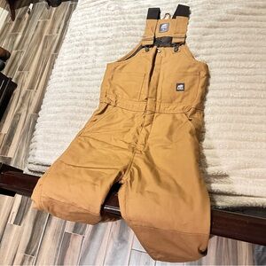 Durable Tan Overalls with Adjustable Straps